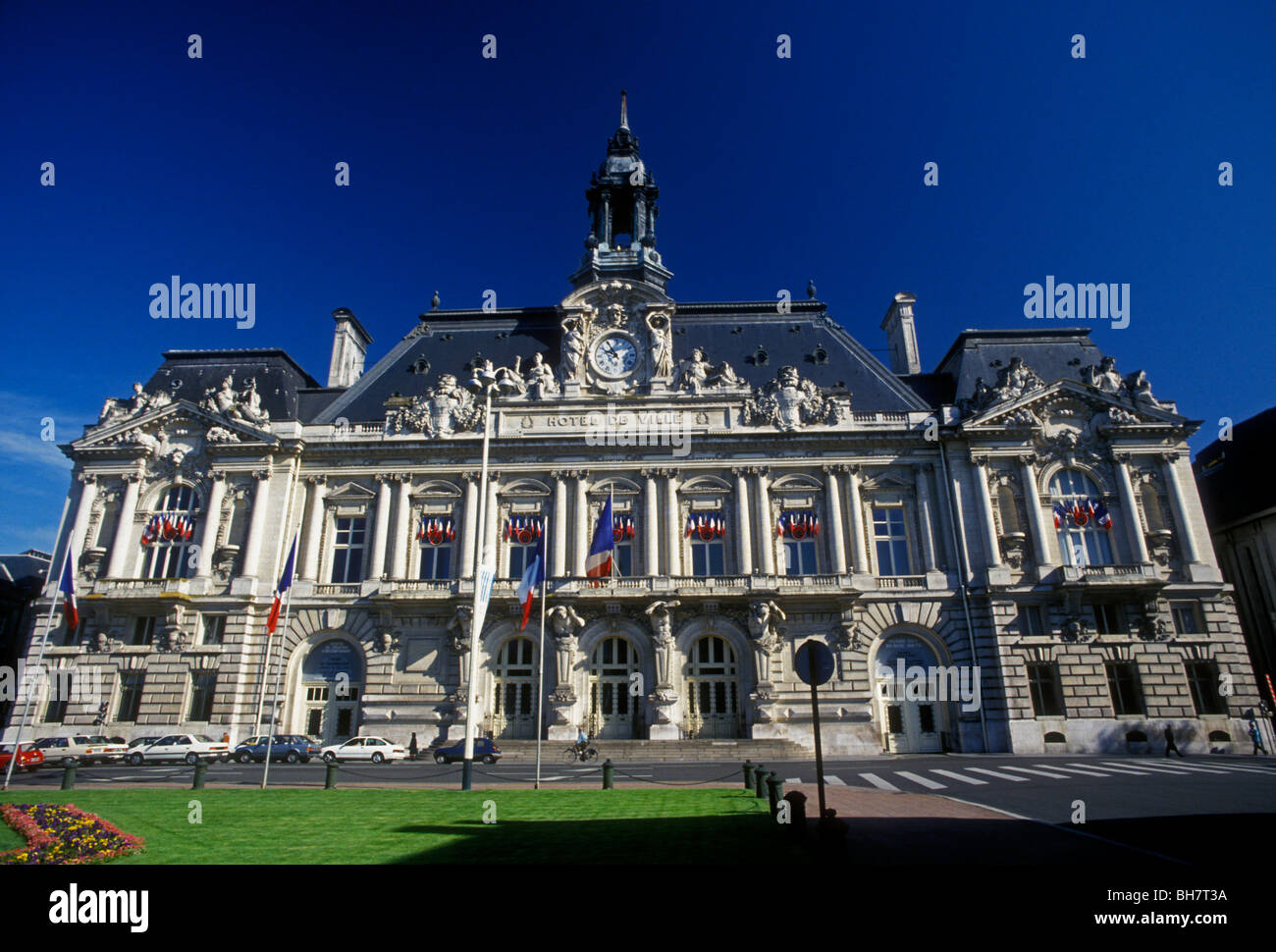 Hotel de Ville de Tours, Hotel de Ville, Rathaus, Regierungsgebäude, Place Jean Jaures, Touren, Zentrum Region, Frankreich, Europa Stockfoto