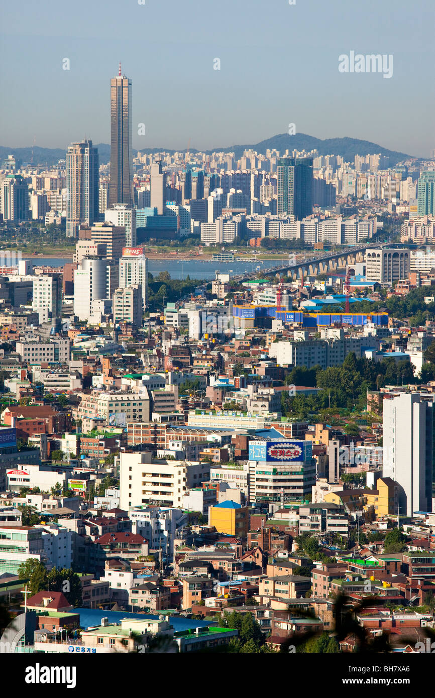 Skyline in Seoul Südkorea Stockfoto