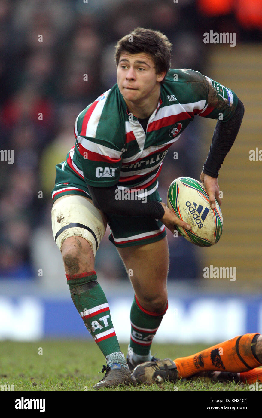 BEN YOUNGS LEICESTER TIGERS RU WELFORD ROAD LEICESTER ENGLAND 16. Januar 2010 Stockfoto