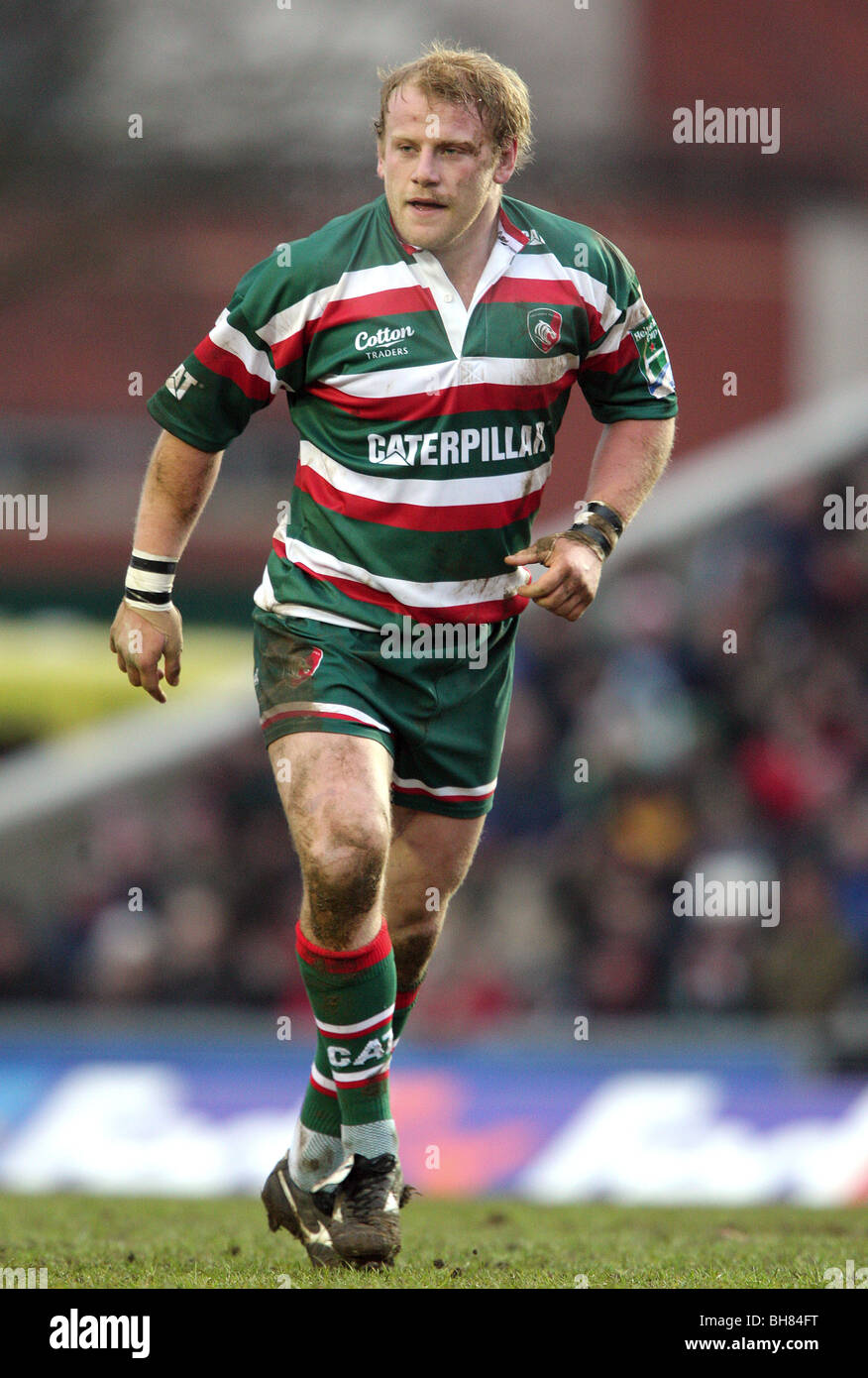 DAN COLE LEICESTER TIGERS RU WELFORD ROAD LEICESTER ENGLAND 16.01.2010 Stockfoto