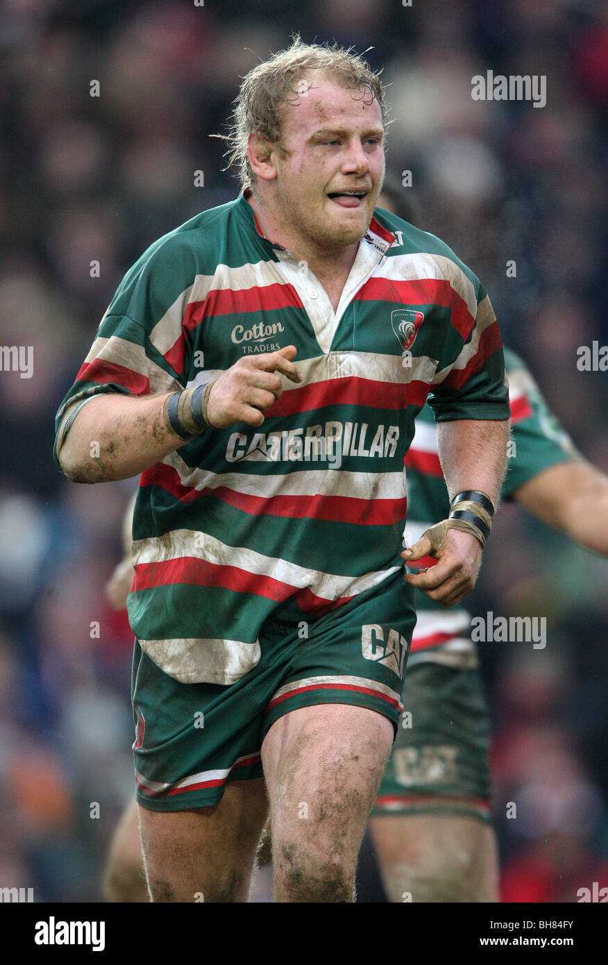 DAN COLE LEICESTER TIGERS RU WELFORD ROAD LEICESTER ENGLAND 16.01.2010 Stockfoto