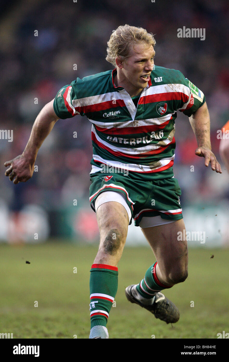 LEWIS MOODY LEICESTER TIGERS RU WELFORD ROAD LEICESTER ENGLAND 16.01.2010 Stockfoto