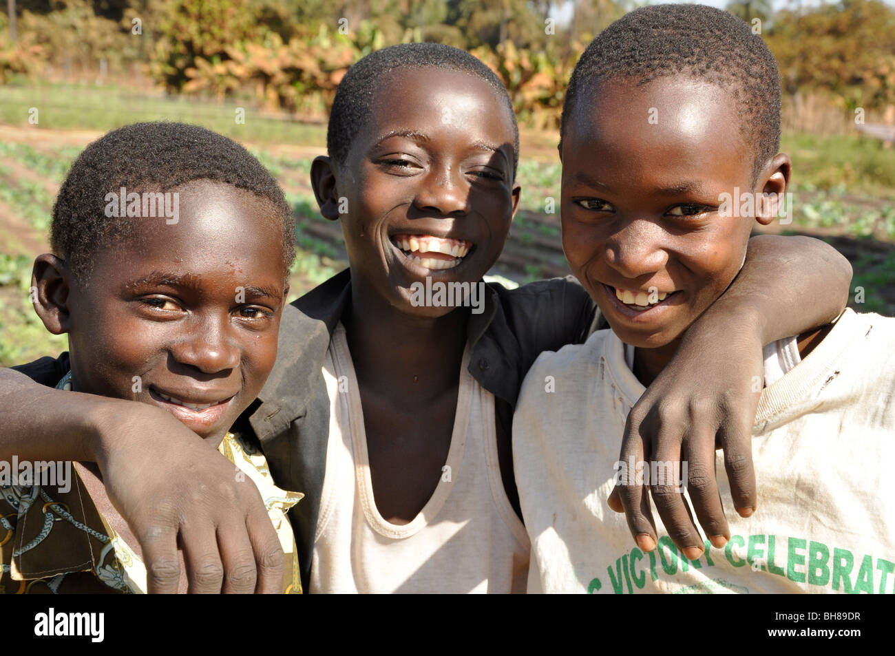 Spielkameraden Gambia Stockfoto