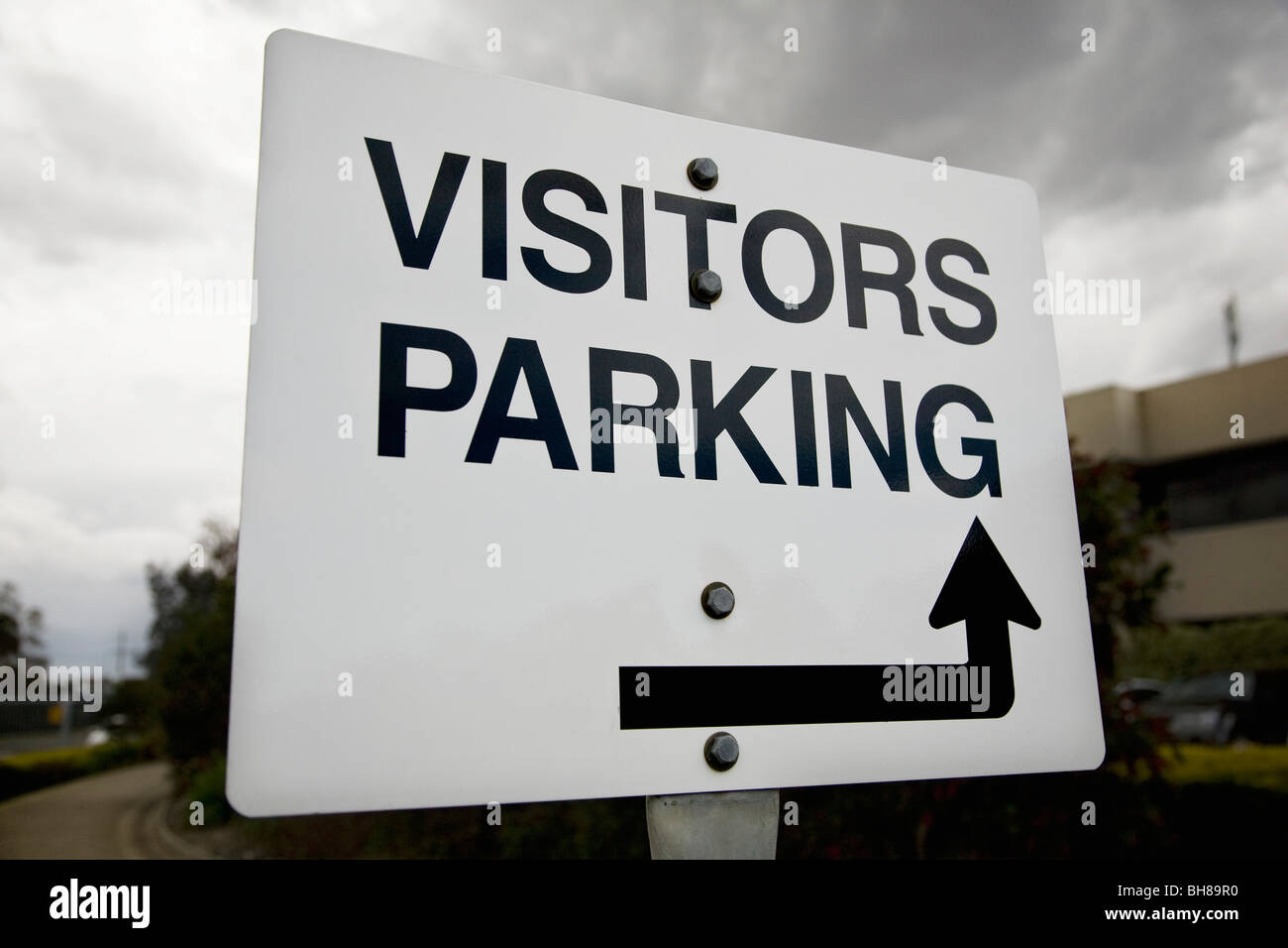 Besucher Parkplätze Zeichen Stockfoto