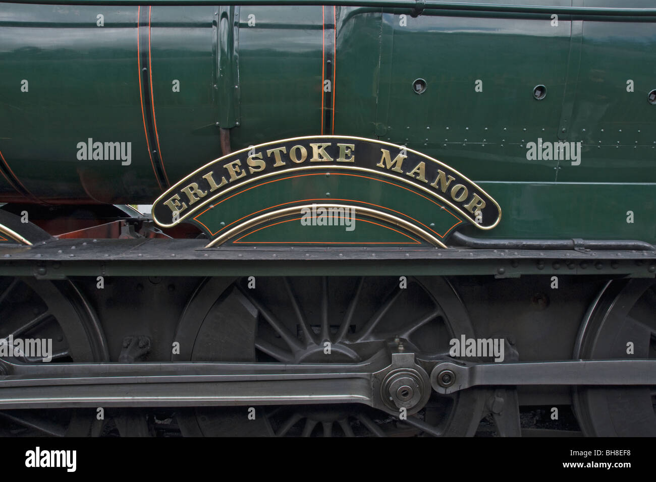 Dampfmaschine Typenschild. Severn Valley Railway. Stockfoto