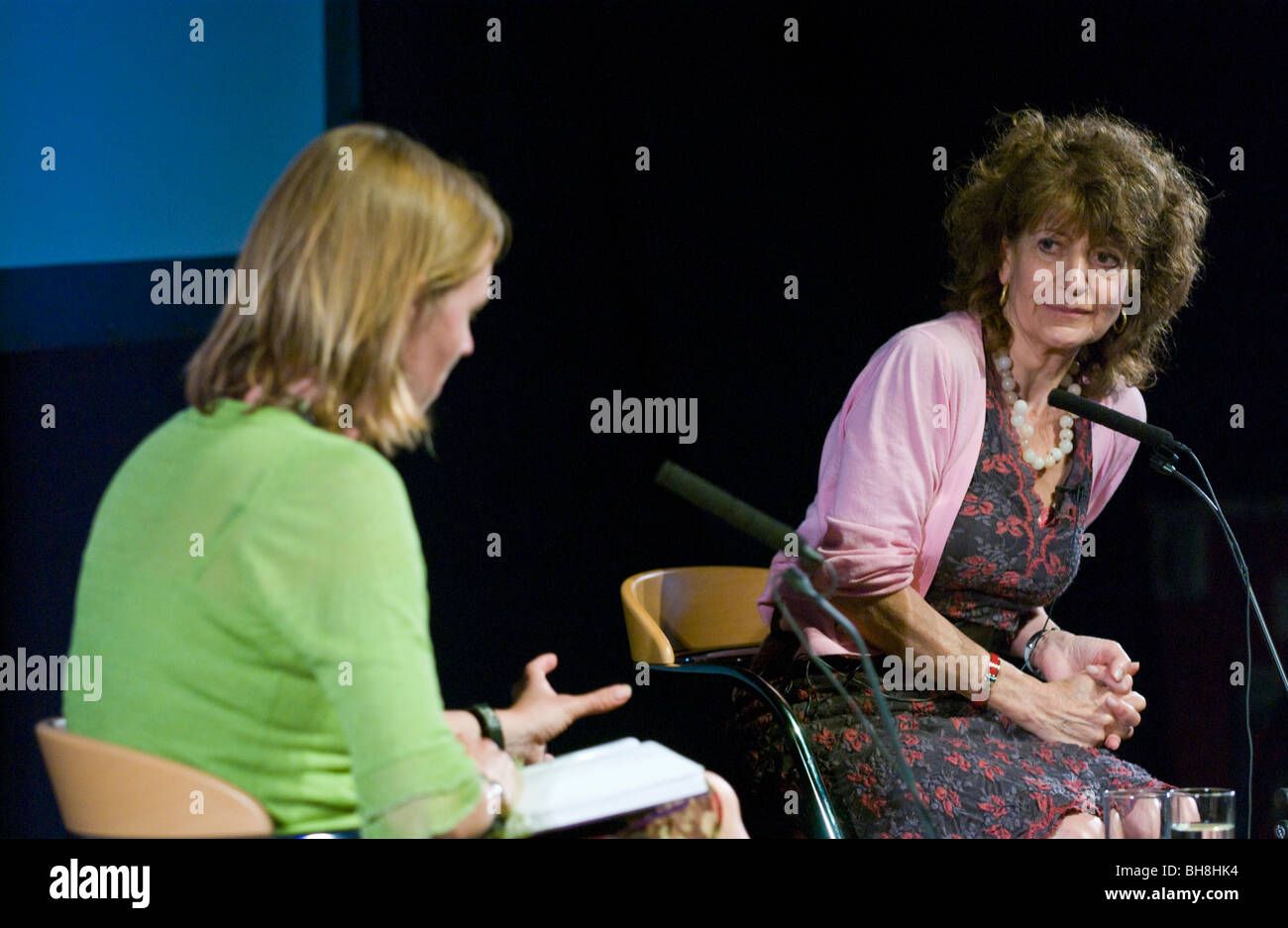 Susie Orbach Psychoanalytiker in Diskussion Hay Festival 2009 abgebildet. Stockfoto