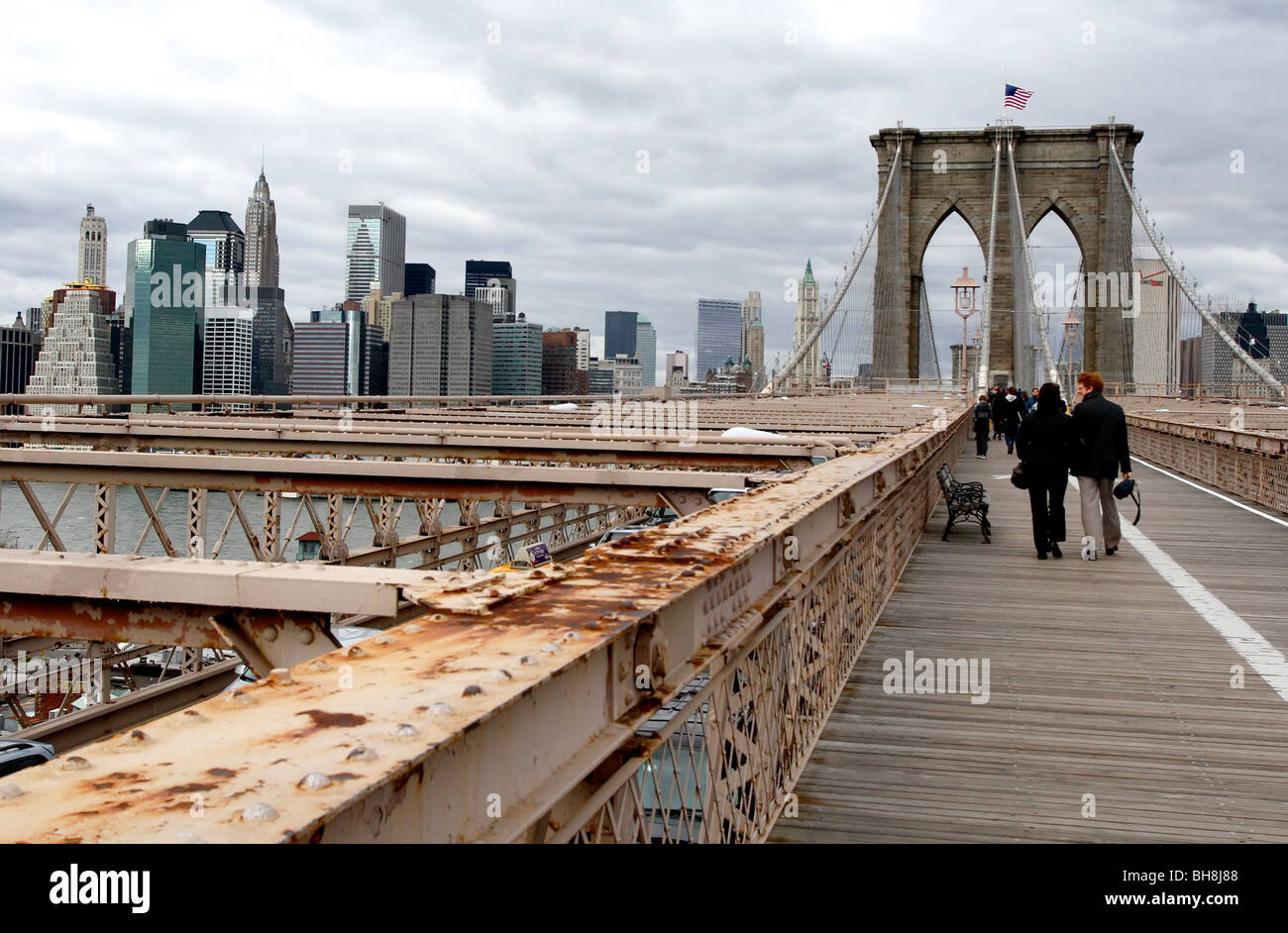 Brooklyn Bridge, New York City Stockfoto
