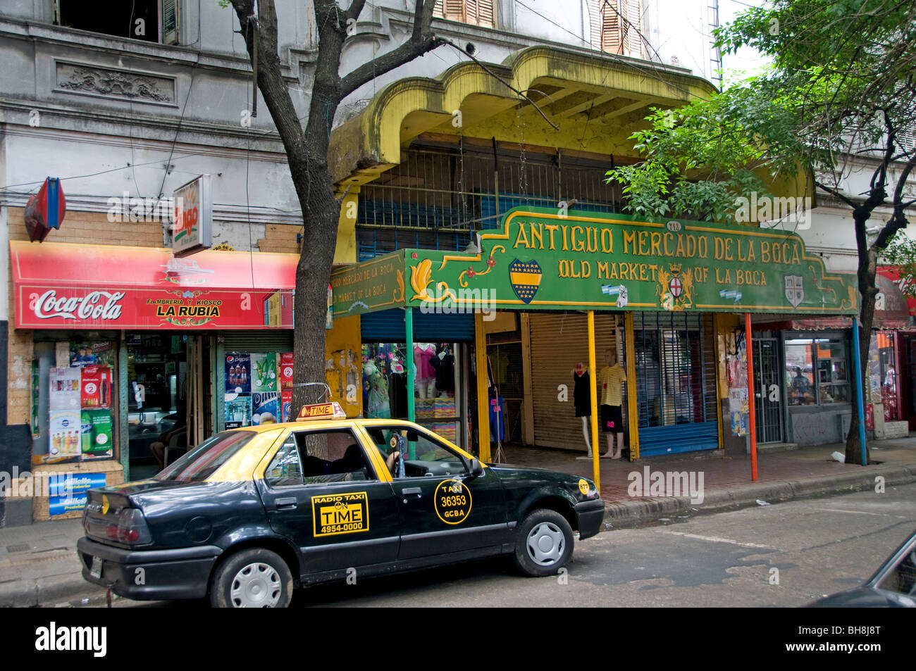 Uenos Aires La Boca El Caminito Malerei Stadt Kunst Stockfoto