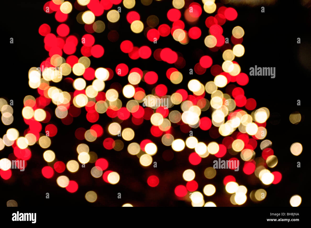 Weihnachtsbeleuchtung abstrakt Stockfoto