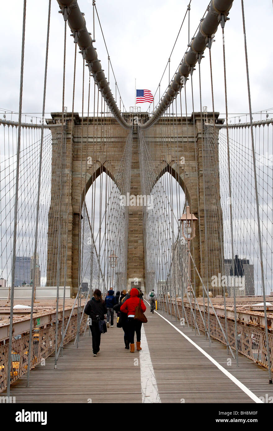Brooklyn Bridge, New York City Stockfoto