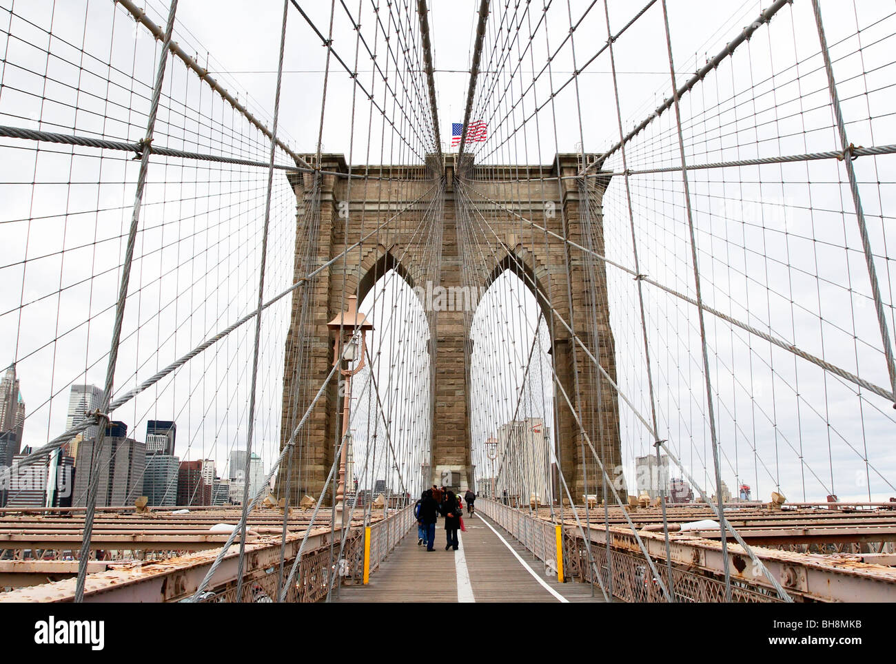 Brooklyn Bridge, New York City Stockfoto