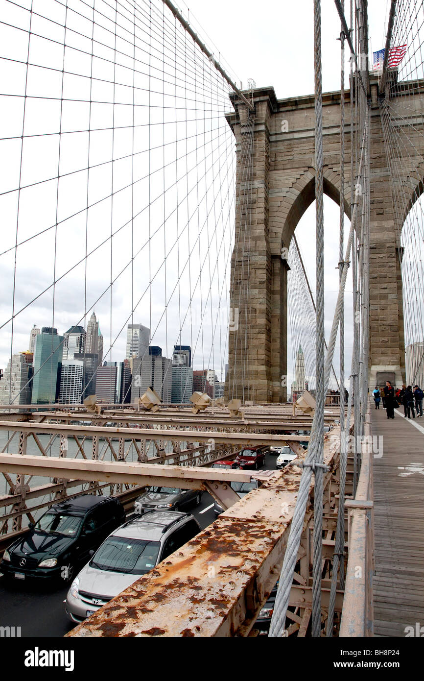 Brooklyn Bridge, New York City Stockfoto