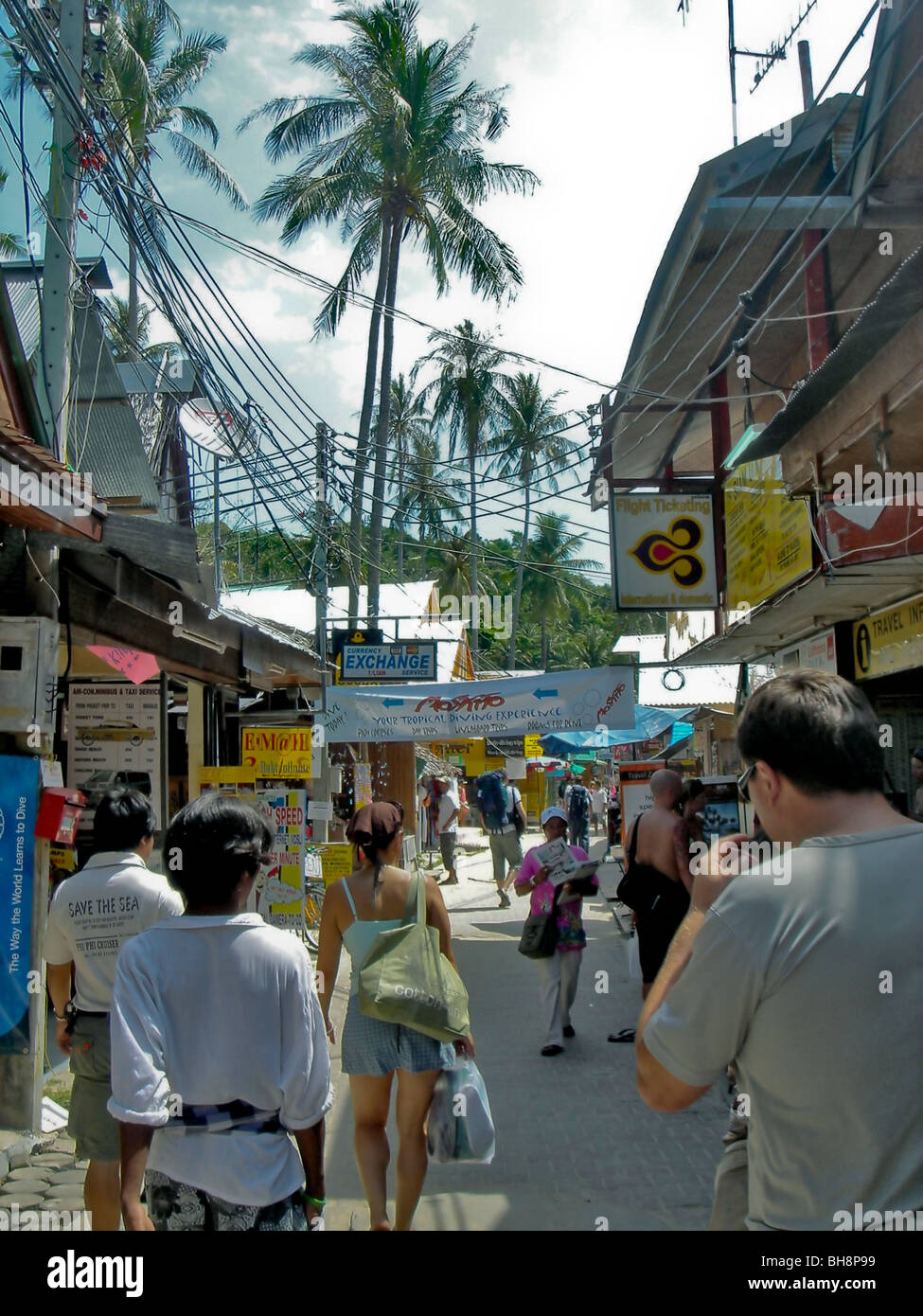 Khao Phing Kan Island, Thailand, Touristen besuchen Inseln, tropischen Straßenszene, Stockfoto