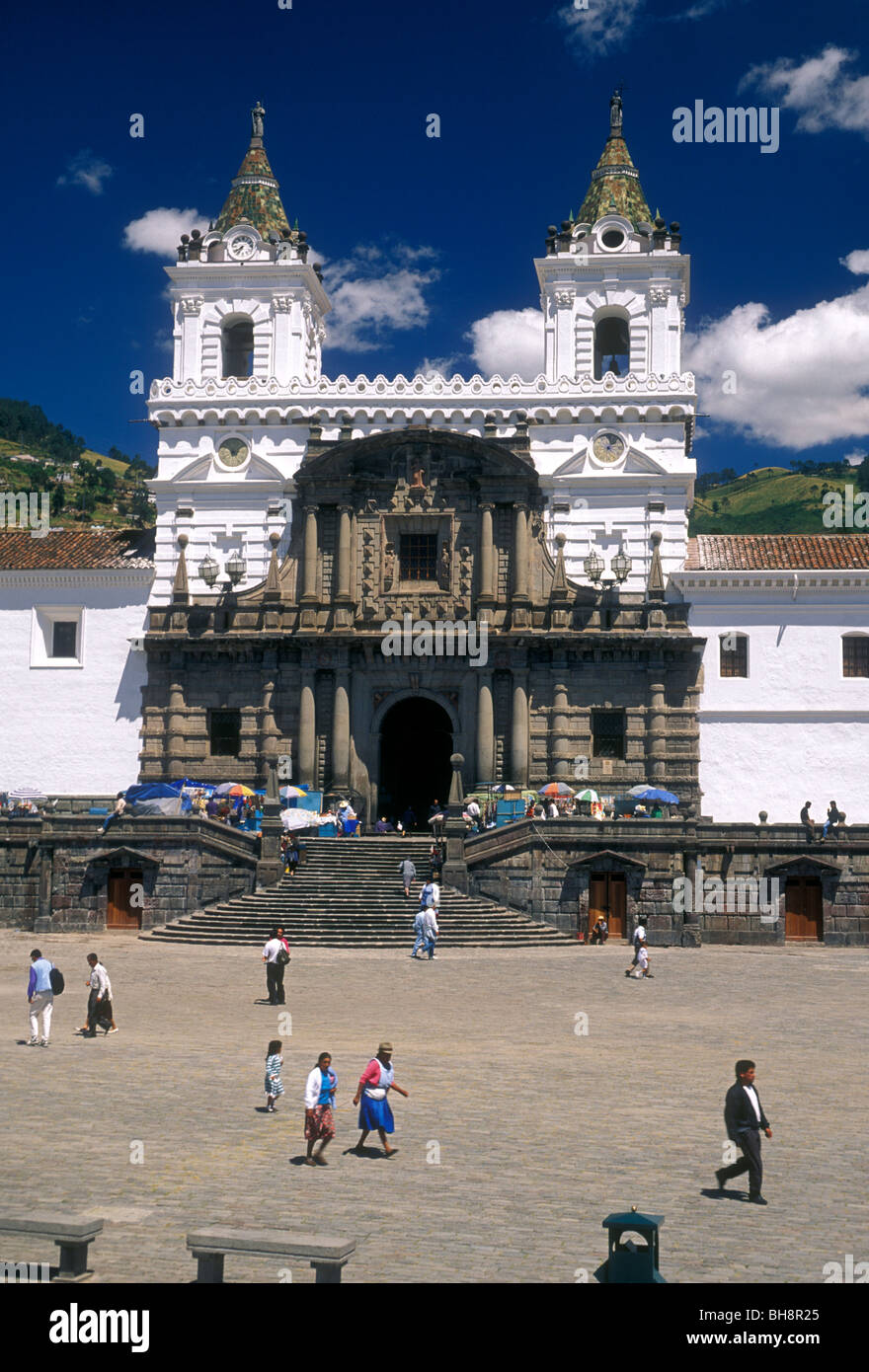 San Francisco Kirche, Iglesia de San Francisco, Plaza de San Francisco, Quito, Provinz Pichincha, Ecuador, Südamerika Stockfoto