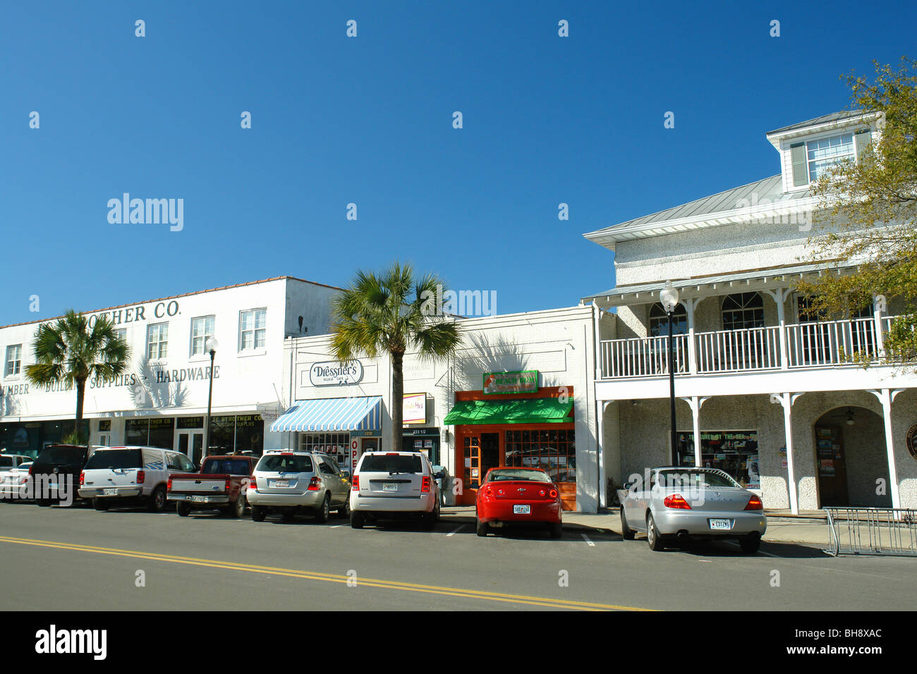 AJD64696, St. Simons Island, GA, Georgia, Golden Isles, Innenstadt Stockfoto