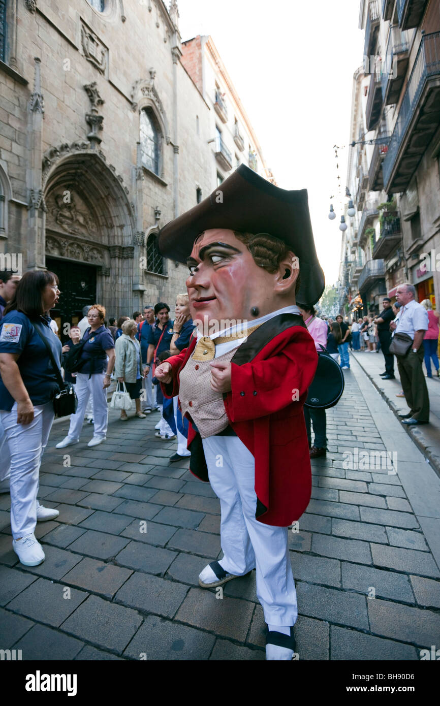 Impressionen der Fieste De La Merce, Barcelona, Katalonien, Spanien Stockfoto