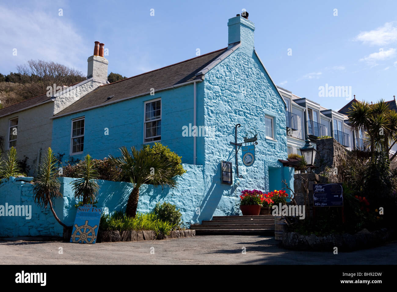 Das Ship Inn Herm Island Stockfoto