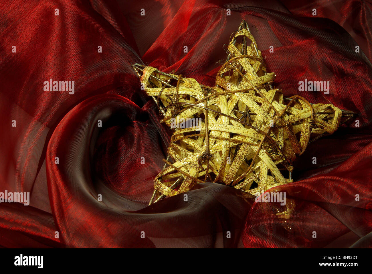 Stern Auf Rot - Stern auf rot 01 Stockfoto