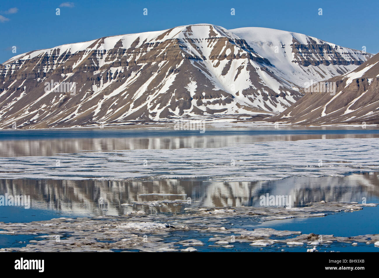 Impressionen vom Tunabreen Gletscher, Sassenfjorden, Spitzbergen, Svalbard-Archipel, Norwegen Stockfoto