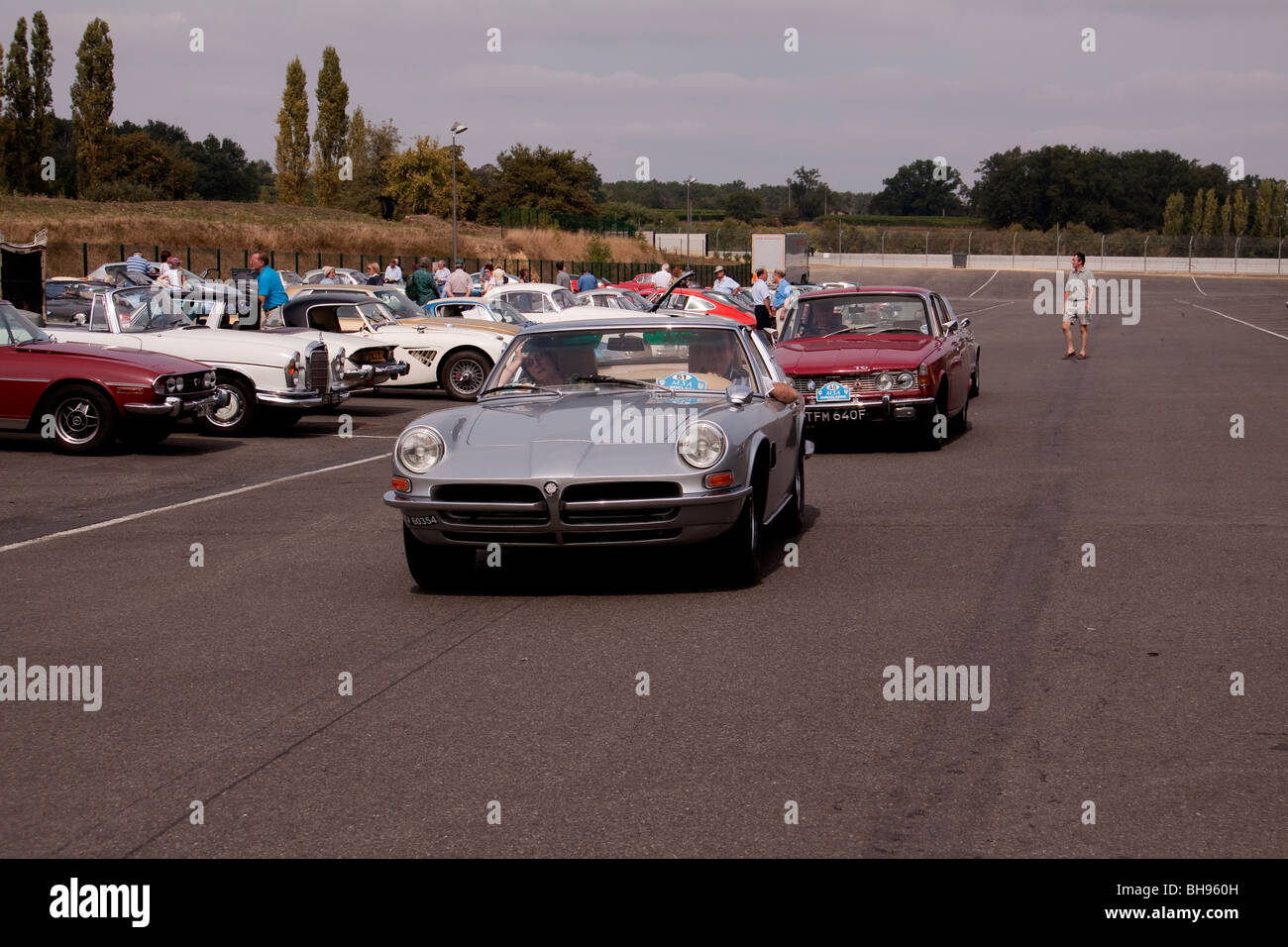 Oldtimer auf Nogaro Schaltung, Frankreich Stockfoto