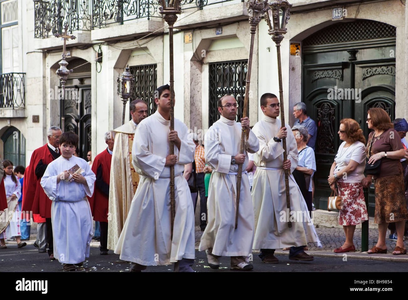 Religiöse Prozession Festival St. Anthony Lisbon Portugal Stockfoto