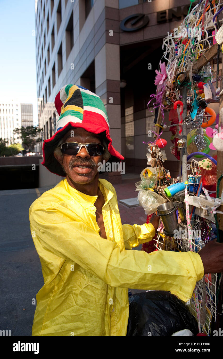 Straßenverkäufer FIFA WM 2010 Cape Town in Südafrika Stockfoto