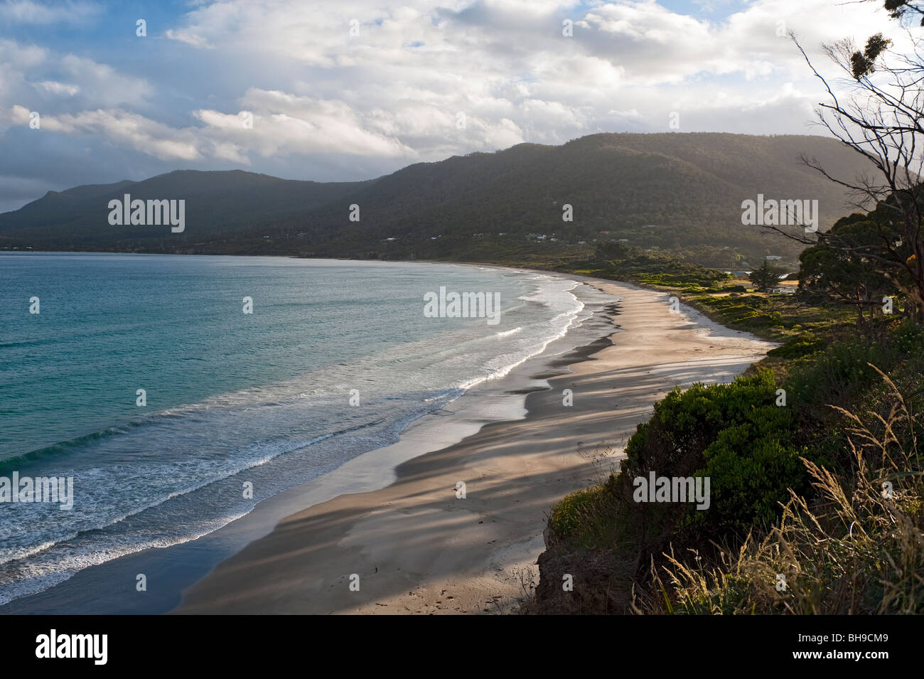 Der Strand von Eagle Hawk Hals, Tasman Halbinsel, Tasmanien, Australien Stockfoto