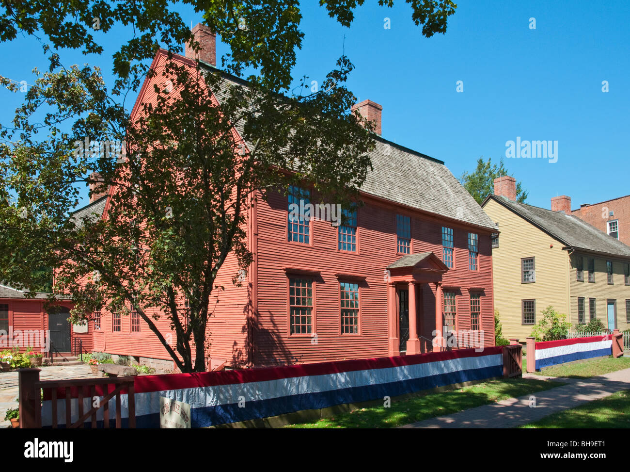 Connecticut Wethersfield National Historic Site Joseph Webb Altstadthaus abgeschlossen 1752 Stockfoto