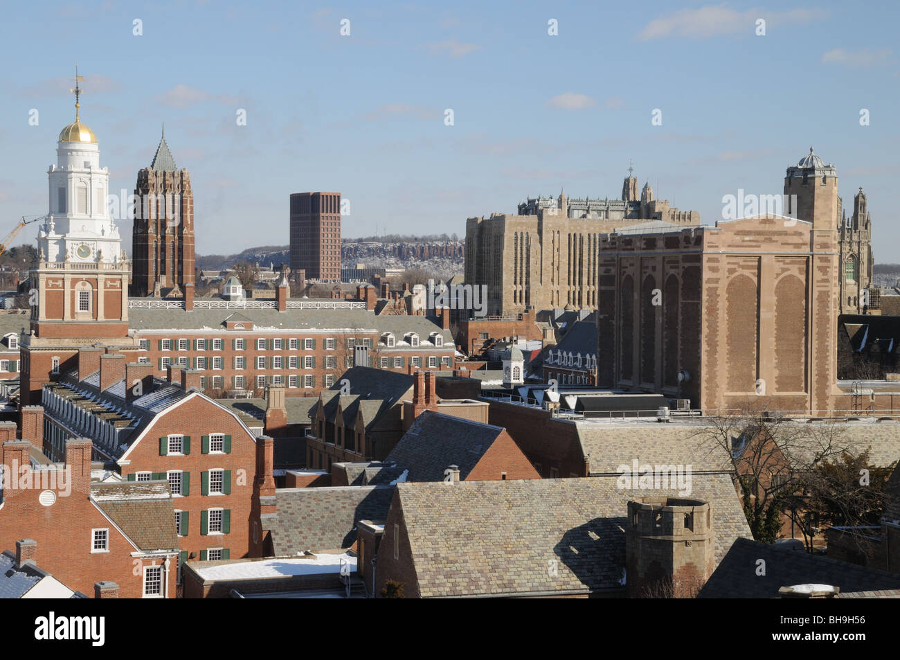 Teil des Campus der Yale Universität in New Haven, Connecticut Stockfoto