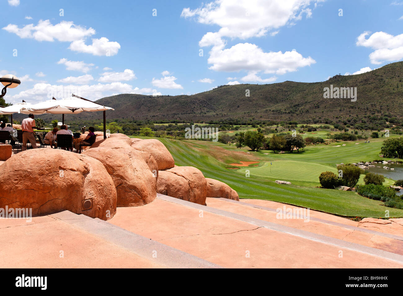 Sun City Golf Kurs Nordwest Provinz, Johannesburg, Südafrika Stockfoto