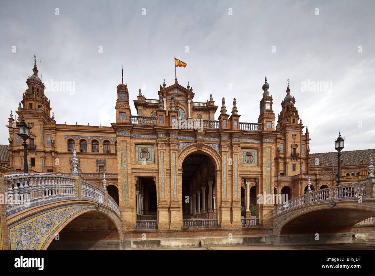 Plaza de España, Sevilla, Andalusien, Spanien Stockfoto