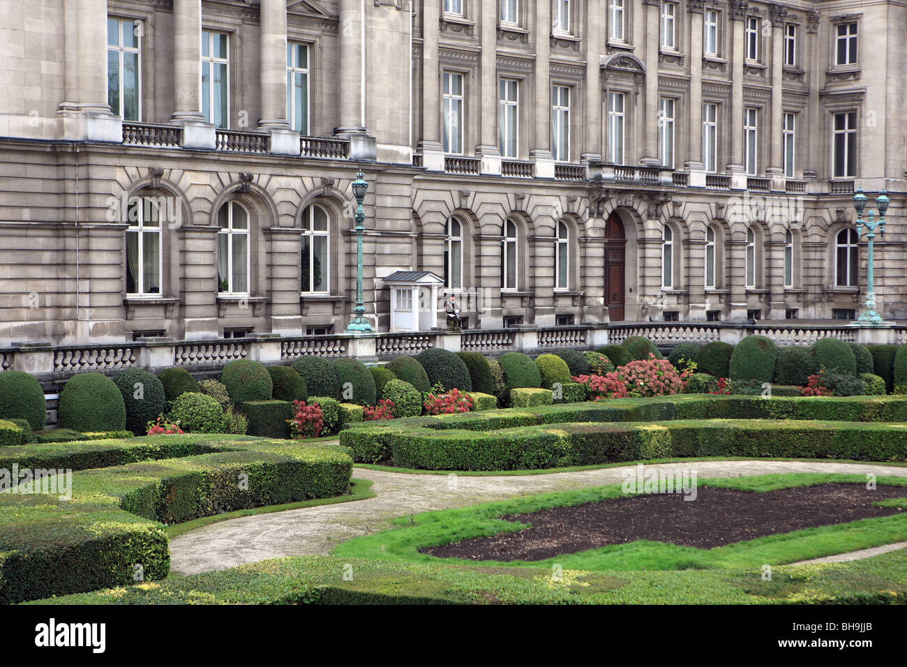 Gebäude und Gärten des Palais Royal in Brüssel Belgien Stockfoto