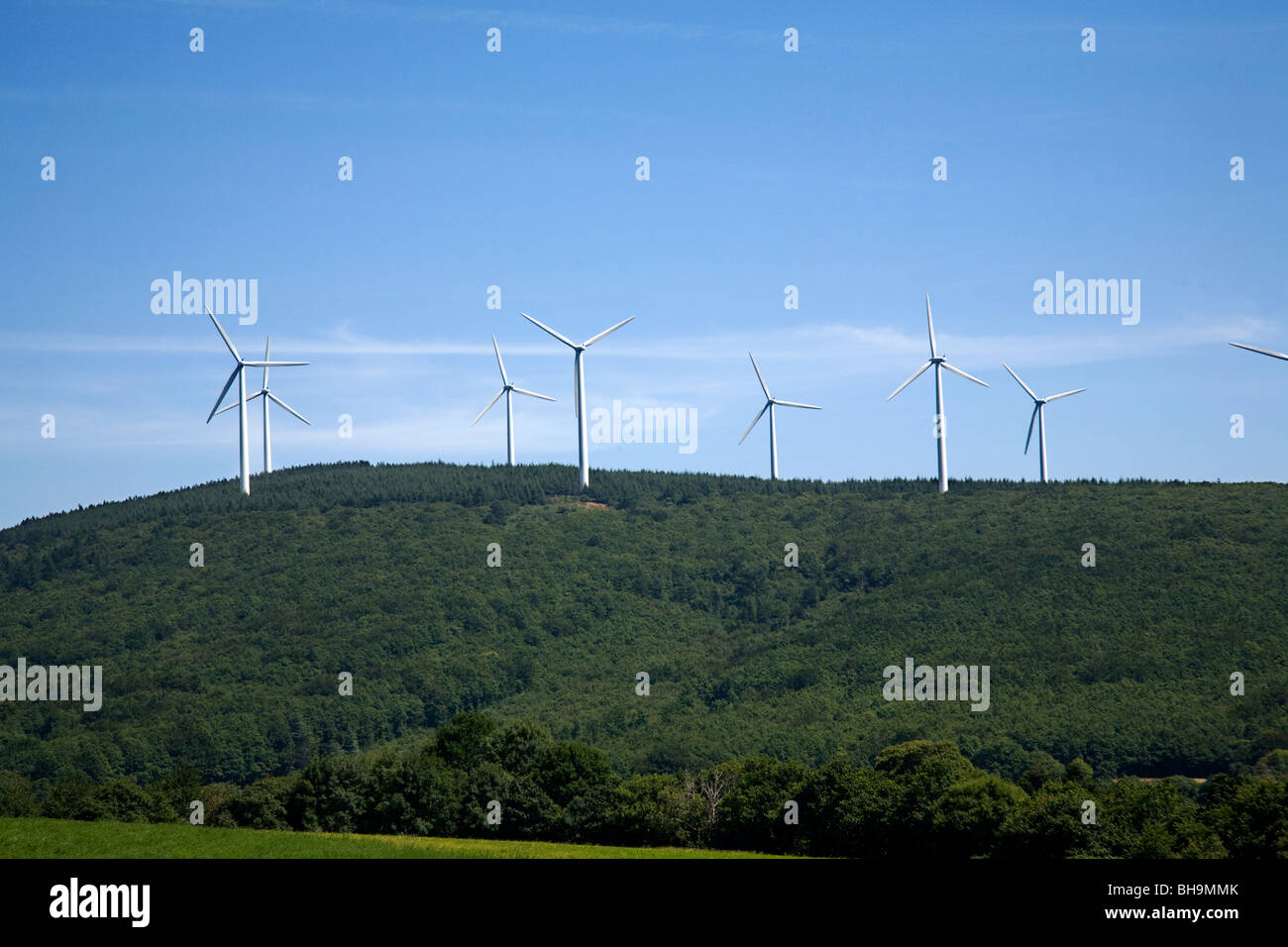 Windkraftanlagen Stockfoto