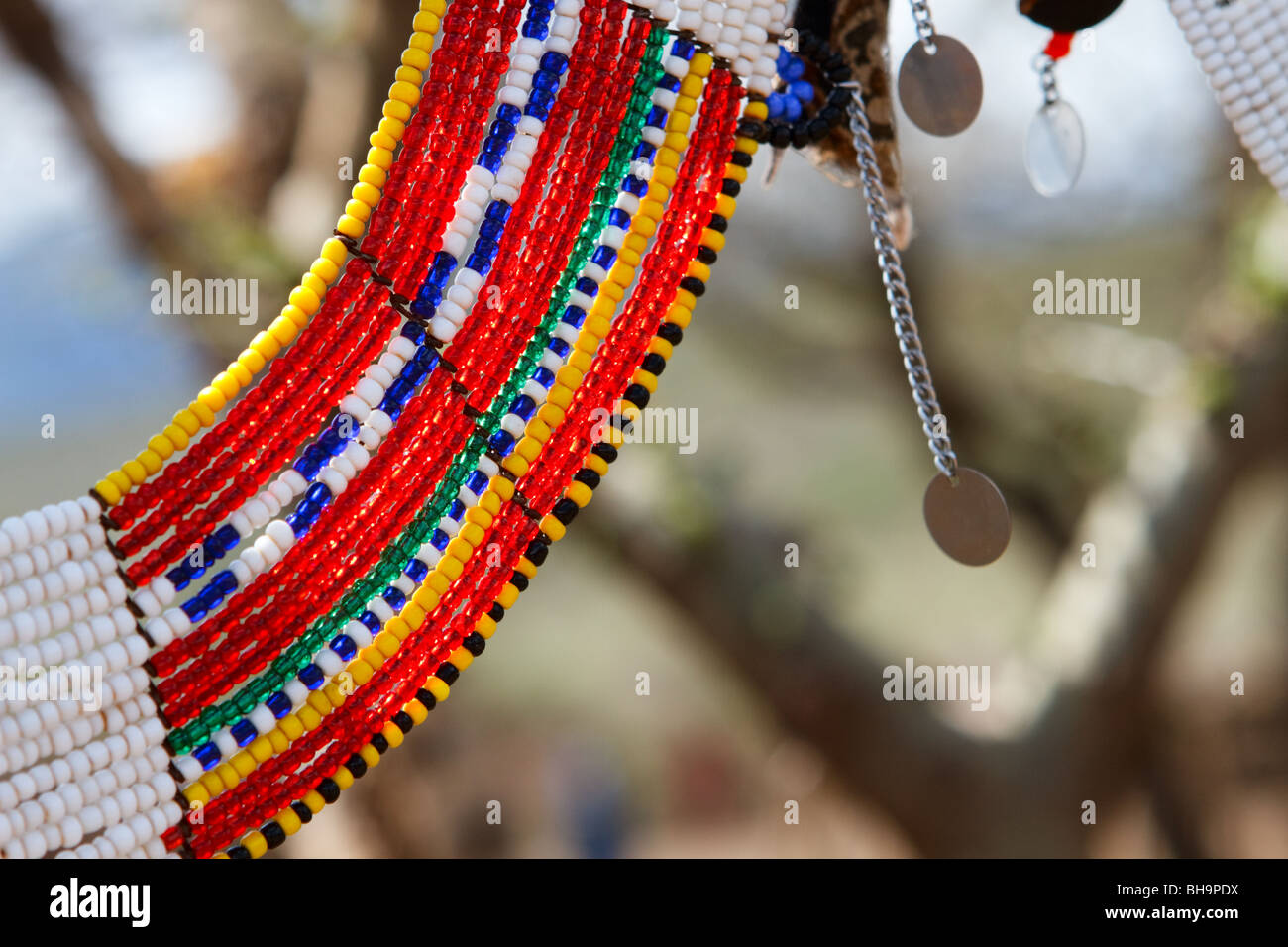 Masai traditionellen Schmuck Stockfoto
