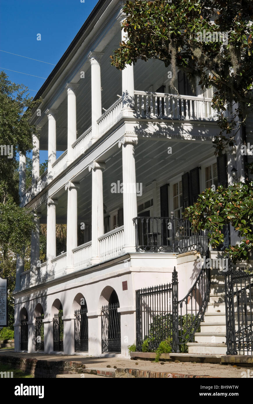 Das Thomas Rhett House, Beaufort, South Carolina, USA Stockfoto