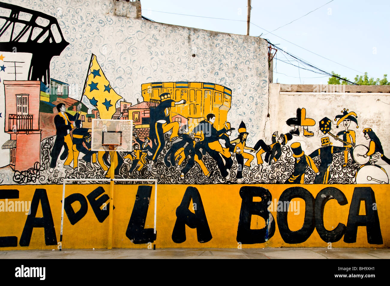La Boca Diego Maradonna Fußball Buenos Aires Argentinien Stockfoto