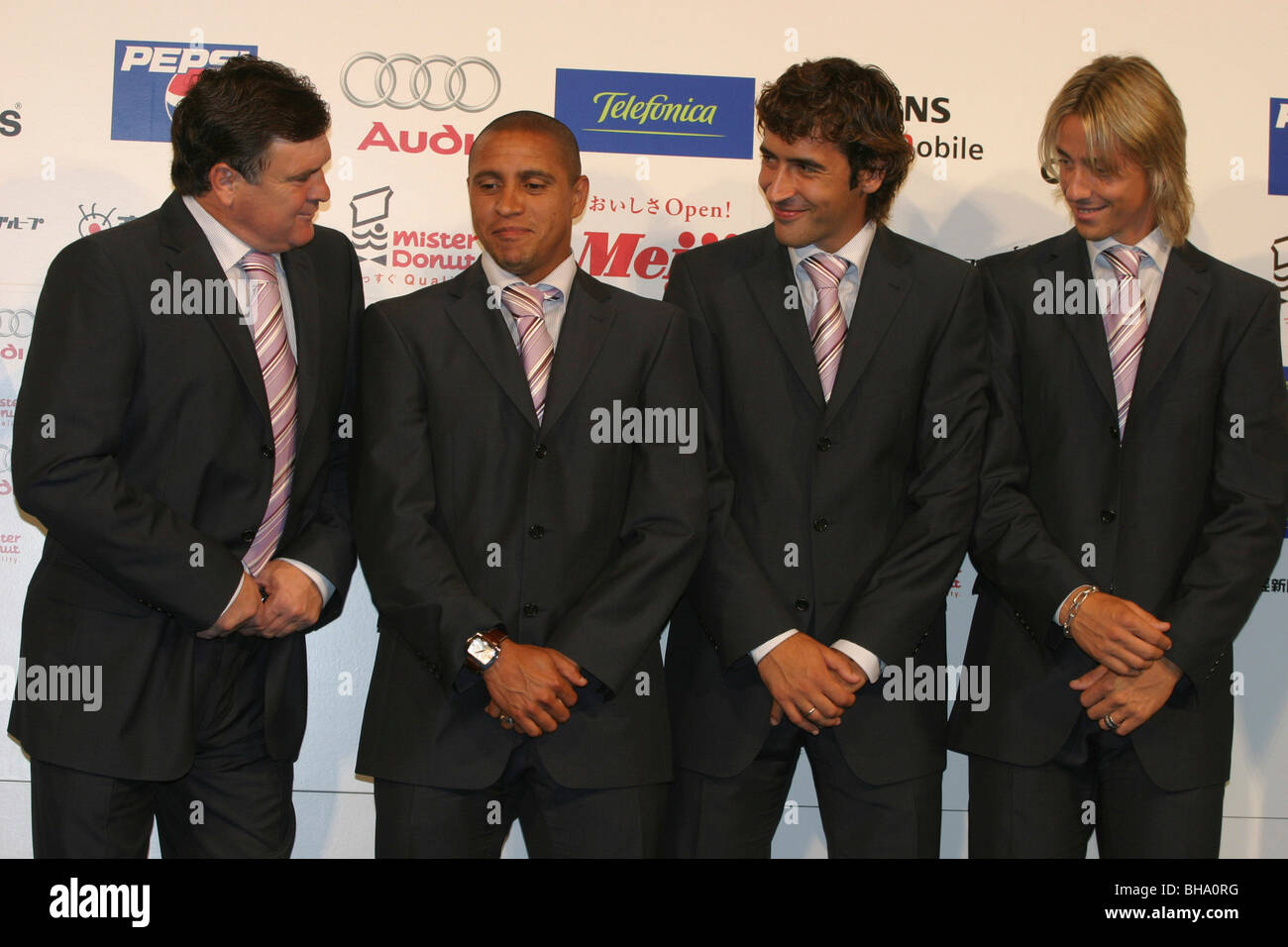 Jose Antonio Camacho, Roberto Carlos, Raul Gonzalez, Jose Maria