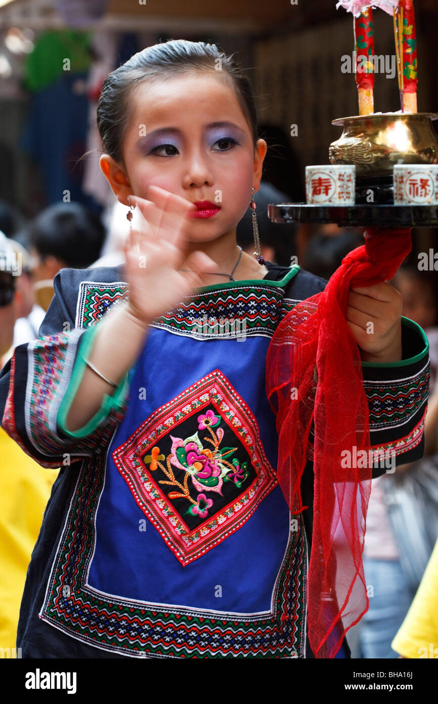 Cheung Chau Bun Festival feierte im Jahr 2009 Stockfoto