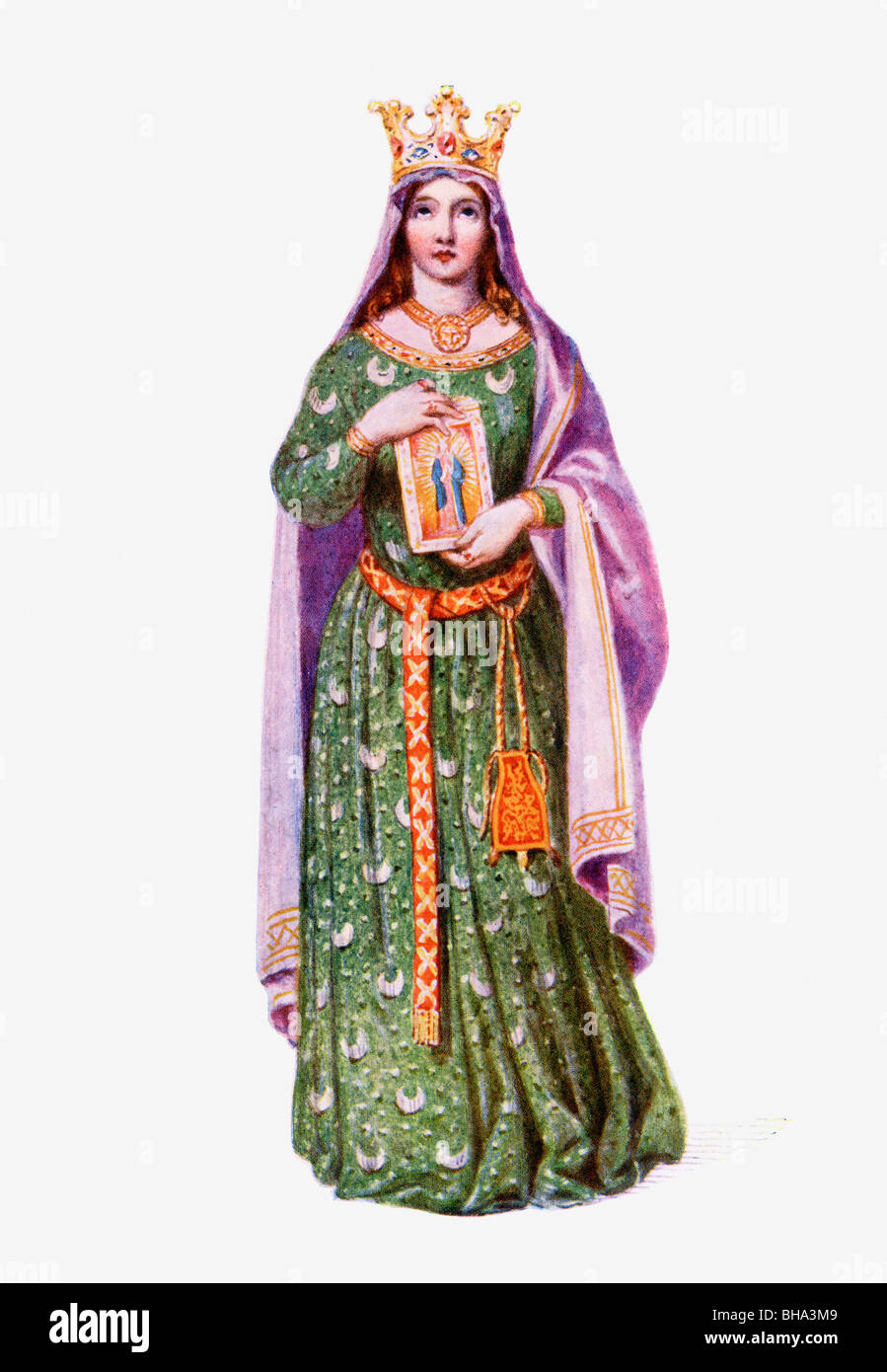 Berengaria von Navarra, c.1165-1170 bis 1230. Königin von den Engländern als die Frau von König Richard I von England. Stockfoto