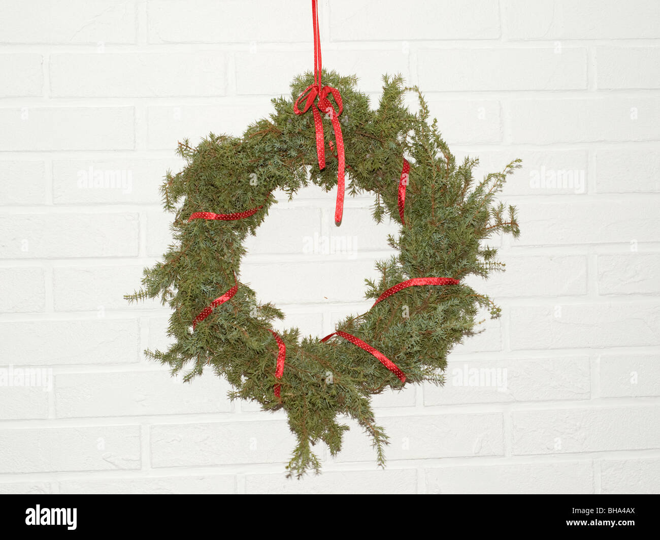 Weihnachts-Dekoration, Kranz Stockfoto