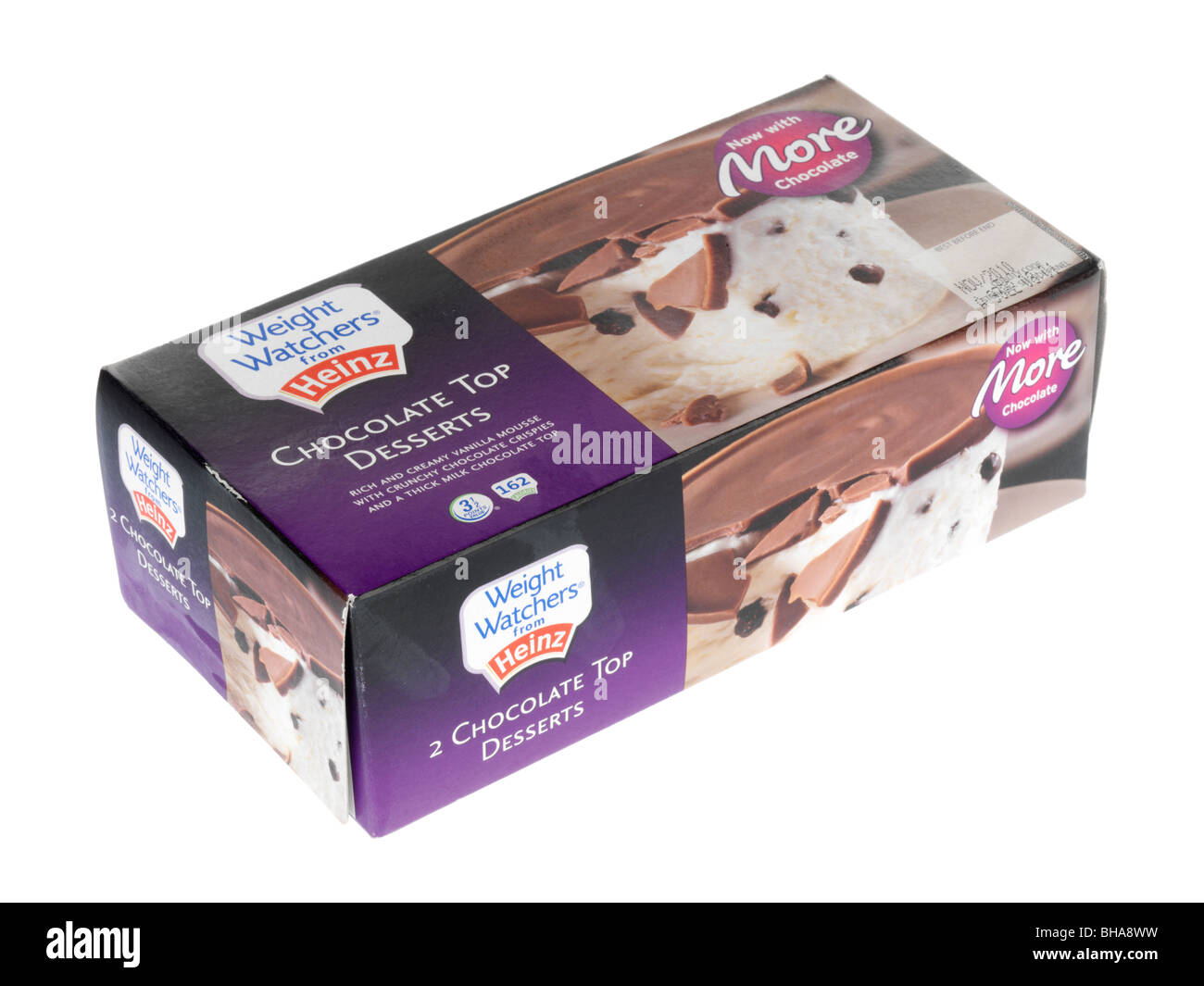 Top Schokoladendesserts Stockfoto