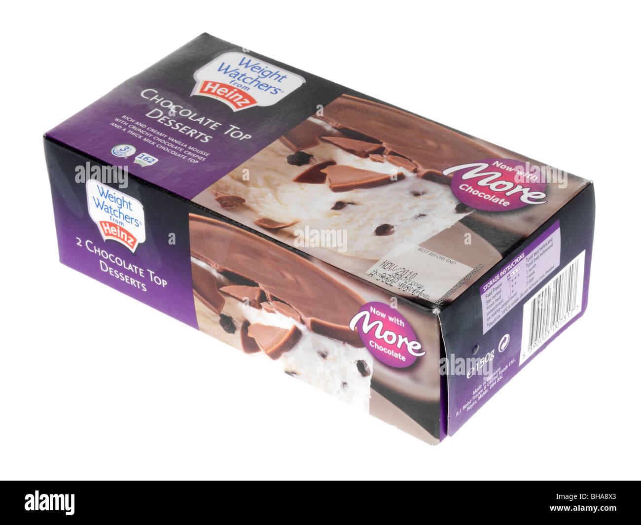 Top Schokoladendesserts Stockfoto