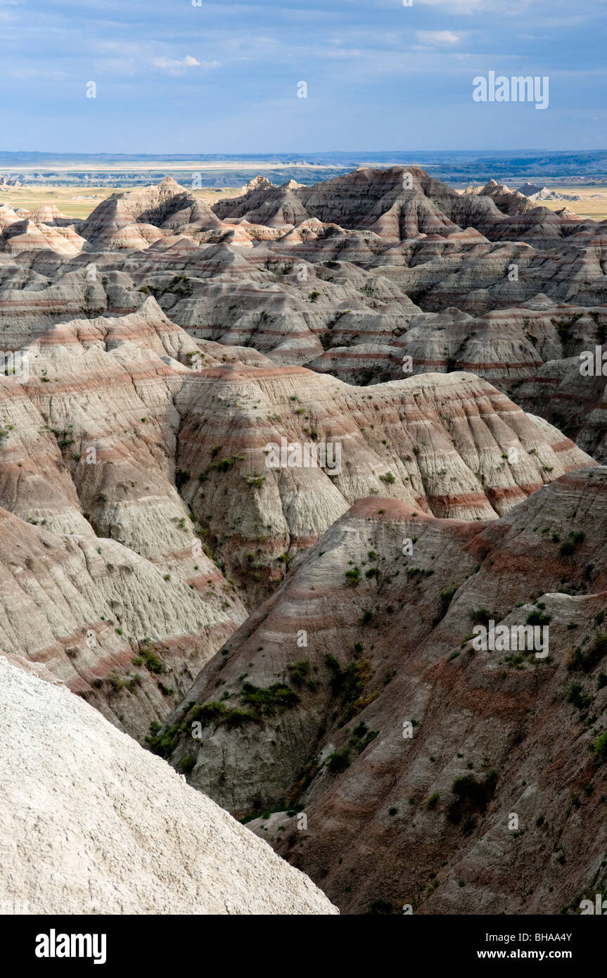 Die Badlands Nationalpark in South Dakota. Stockfoto