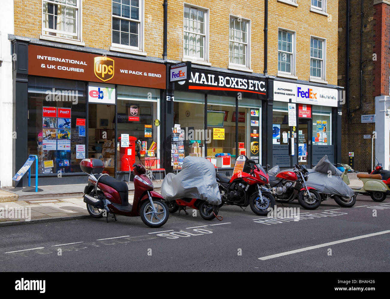 Courier Mail-Services, London, Crawford Street, England, UK, Europa Stockfoto