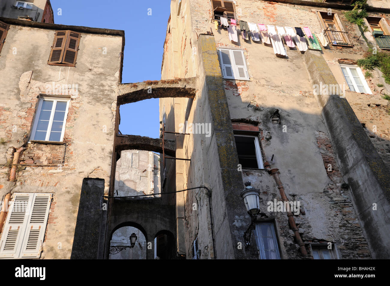 Bastia, Korsika, Frankreich, befindet sich in der Altstadt Stockfoto