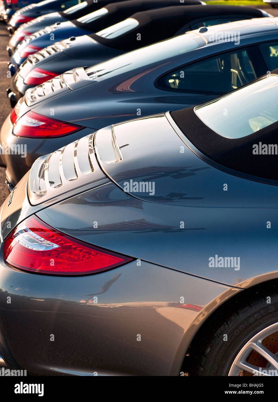 Porsche Carrera Detail. Stockfoto