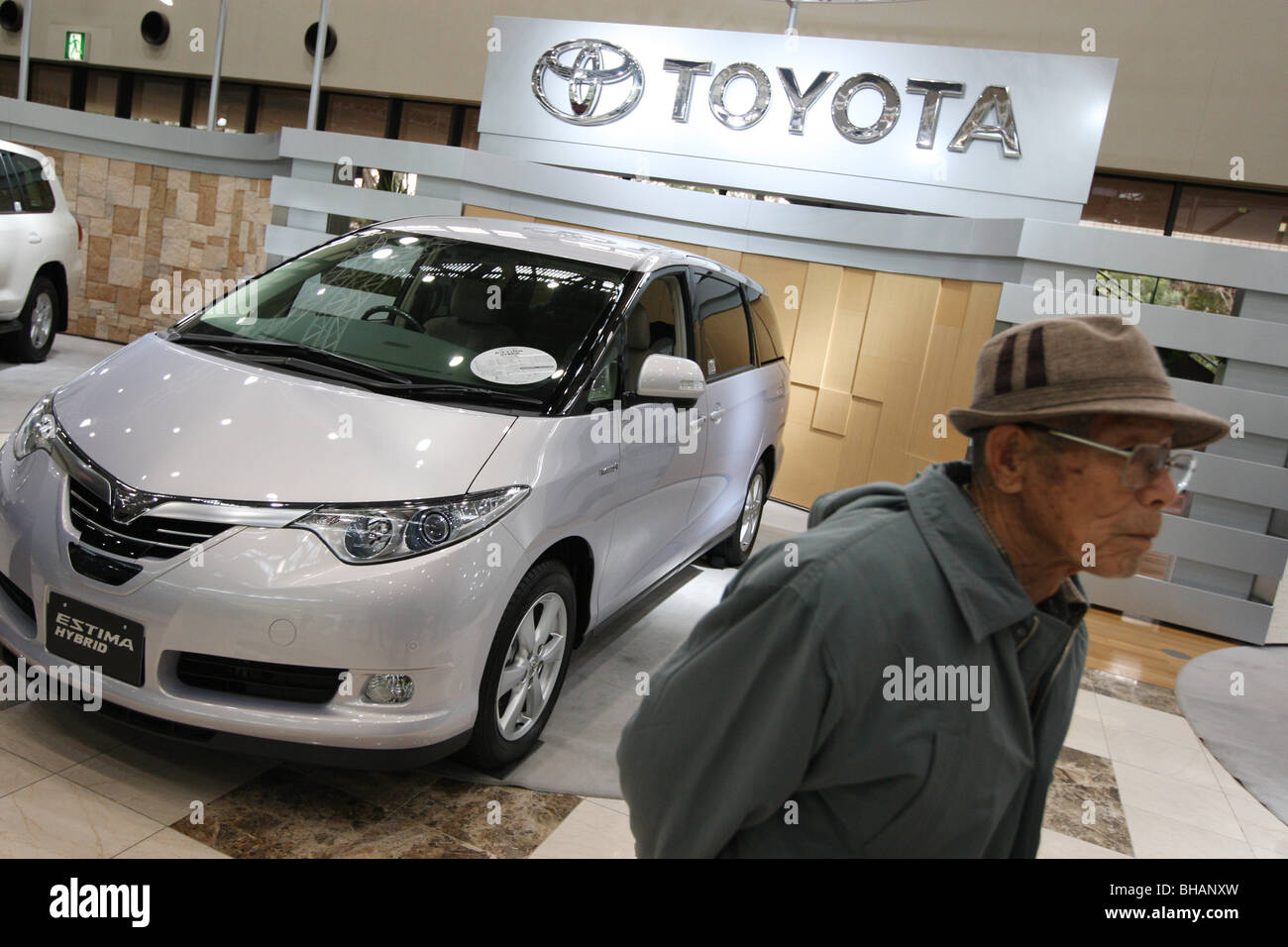 Toyota-Fahrzeuge auf der Toyota-Halle, Toyota City, Japan, Montag, 28. Januar 2008. Stockfoto