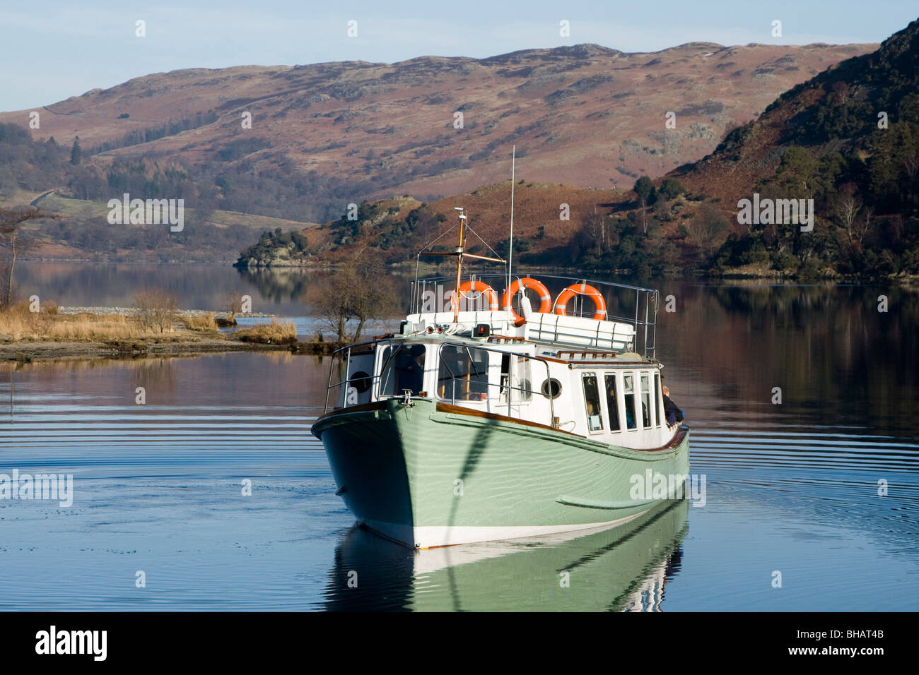 Glenridding Pier Lady Lake Ullswater Lake District National park Cumbria England uk gb Stockfoto