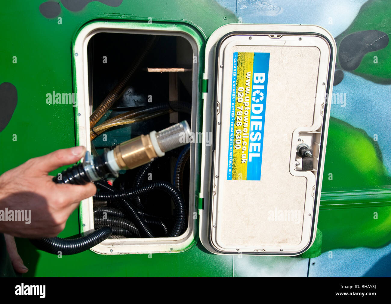 Biodiesel-van Stockfoto