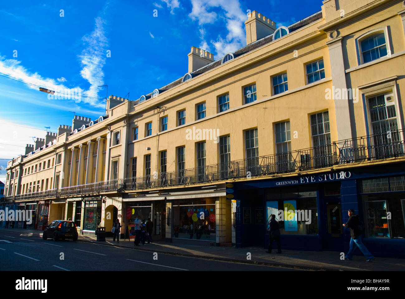 Block mit Greenwich Markt Greenwich London England UK Südosteuropa Stockfoto